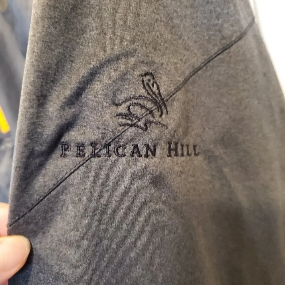 Nike Pelican Hill Golf windproof grey Coat w/ pockets & adjustable waist – XL